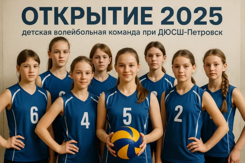Открытие 2025: детская волейбольная команда при ДЮСШ‑Петровск